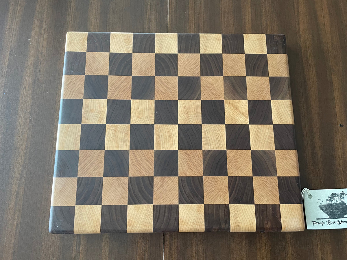 Handmade End Grain Walnut And Maple Wood Cutting Board by Blowing Rock  WoodWorks