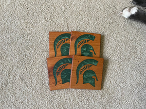 Sparty coaster set