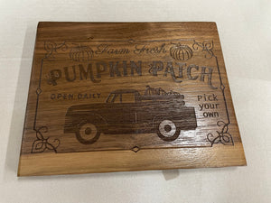 Pumpkin Patch Truck Fall sign